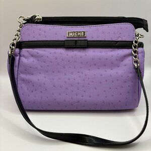 Miche Purple Polka Dot Purse-Bag